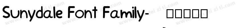Sunydale Font Family字体转换